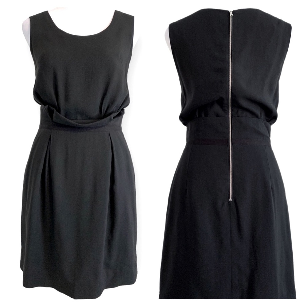 Jenni Kayne | NWOT💎RARE FIND💎Paperbag Pleat Waist Mini Dress + Pockets Black 2 - Picture 6 of 15